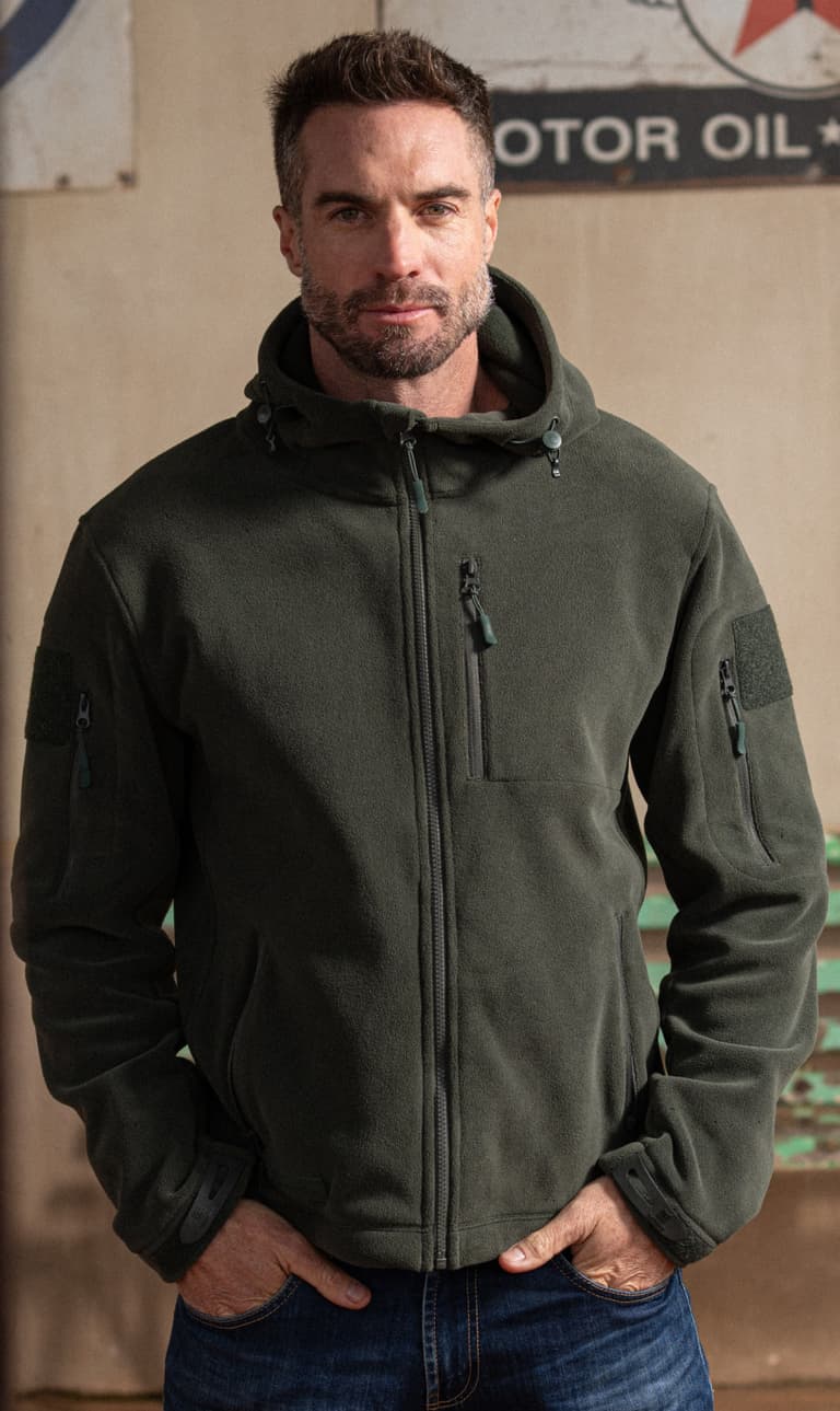 Man wearing Baerskin Tactical Hoodie 4.0
