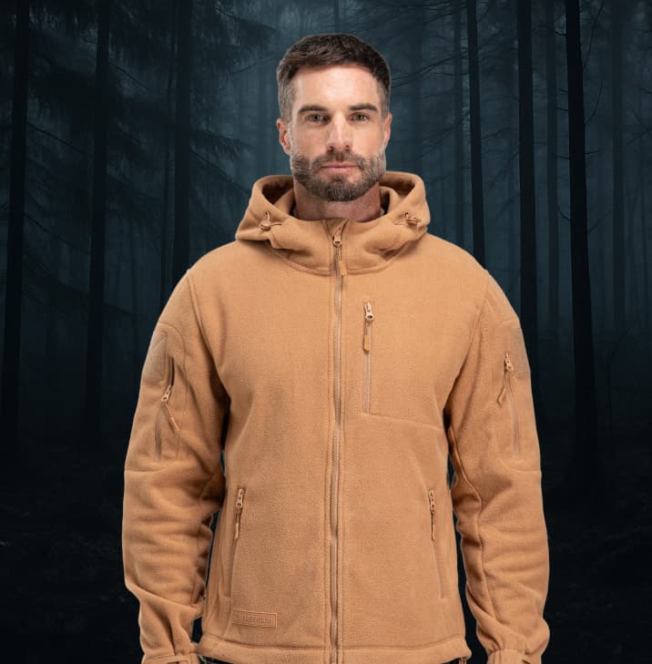 Model wearing Baerskin Tactical Hoodie 4.0
