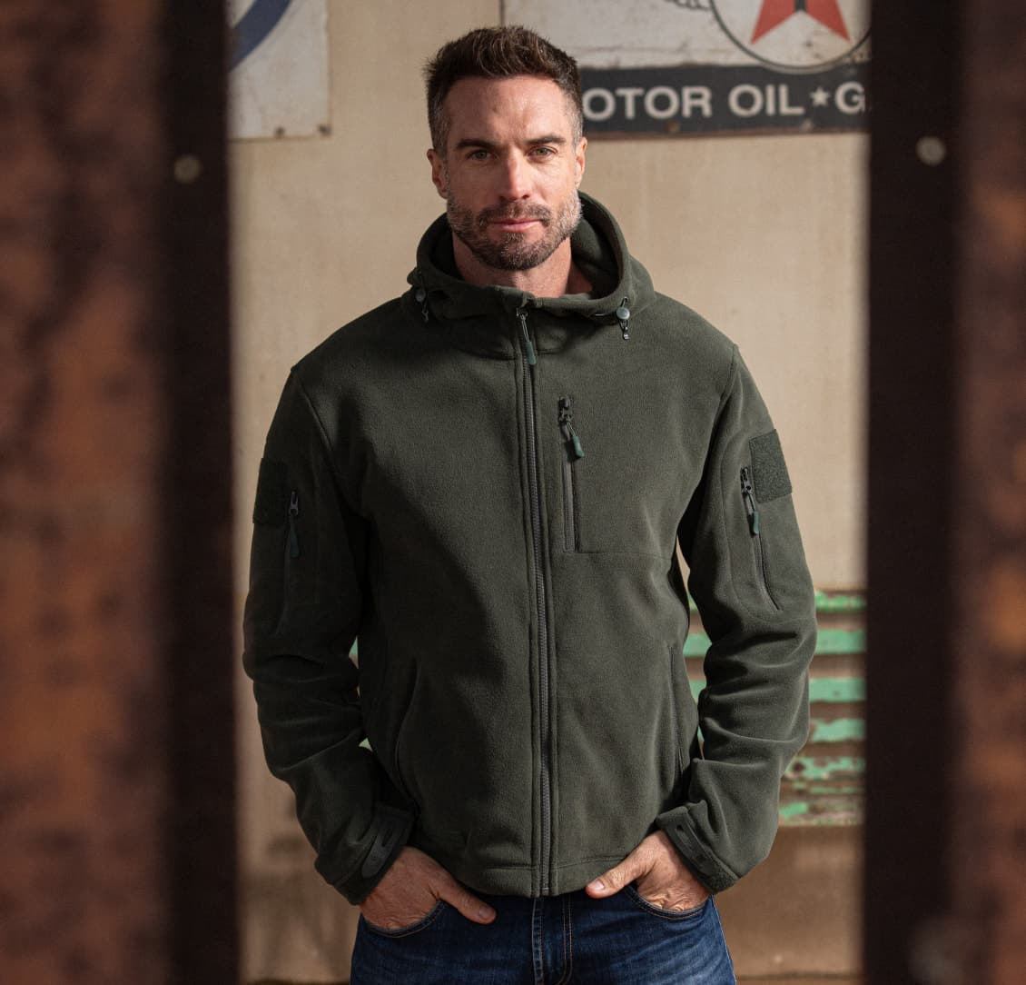 Man wearing Baerskin Tactical Hoodie 4.0